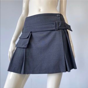 Cop copine gray pleated skirt